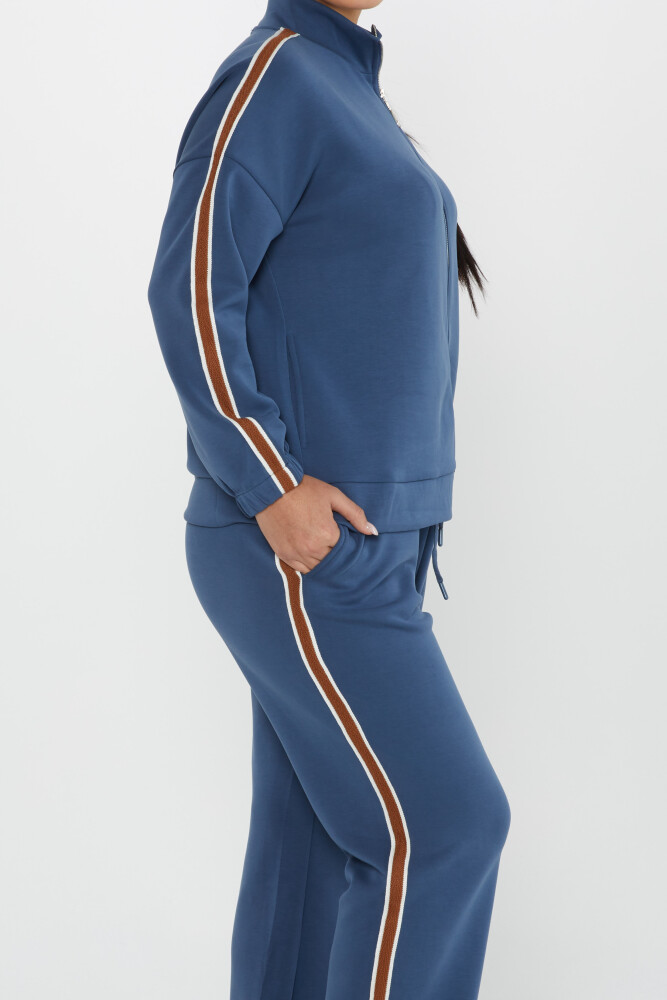 Tracksuit Set Pocket Detail Indigo - 17630 | KAZEE (Set of 4 S-M-L-XL) - 5