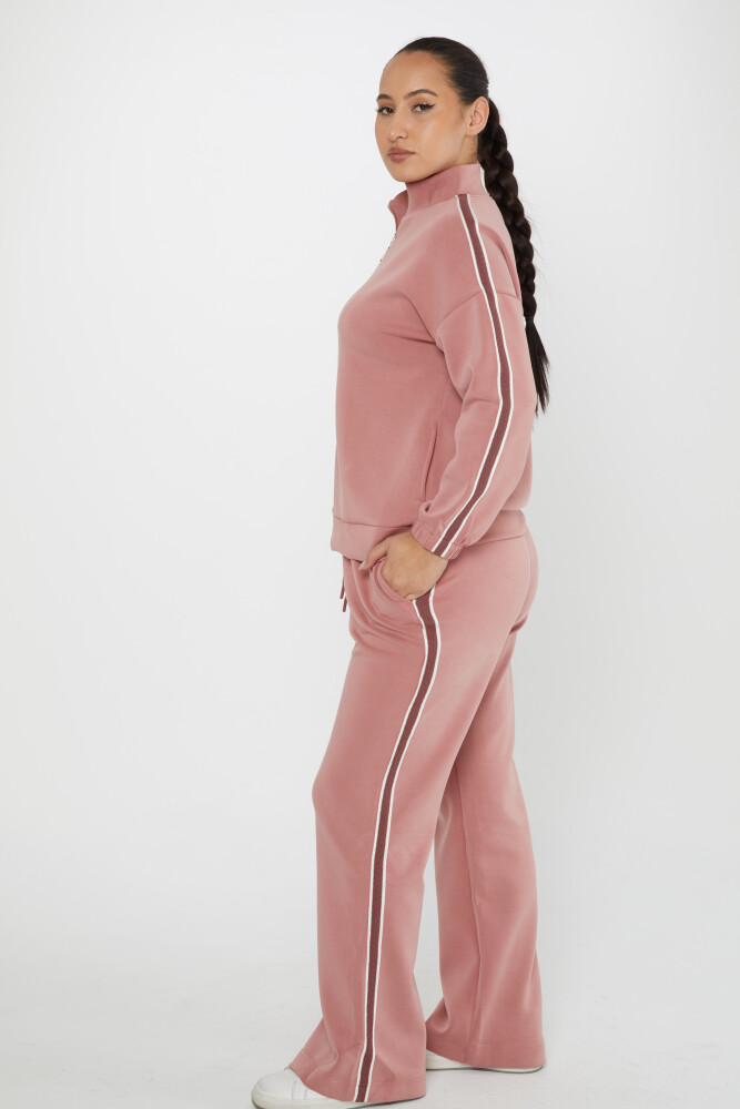 Tracksuit Set Pocket Detailed Dusty Rose - 17630 | KAZEE (Set of 4 S-M-L-XL) - 1