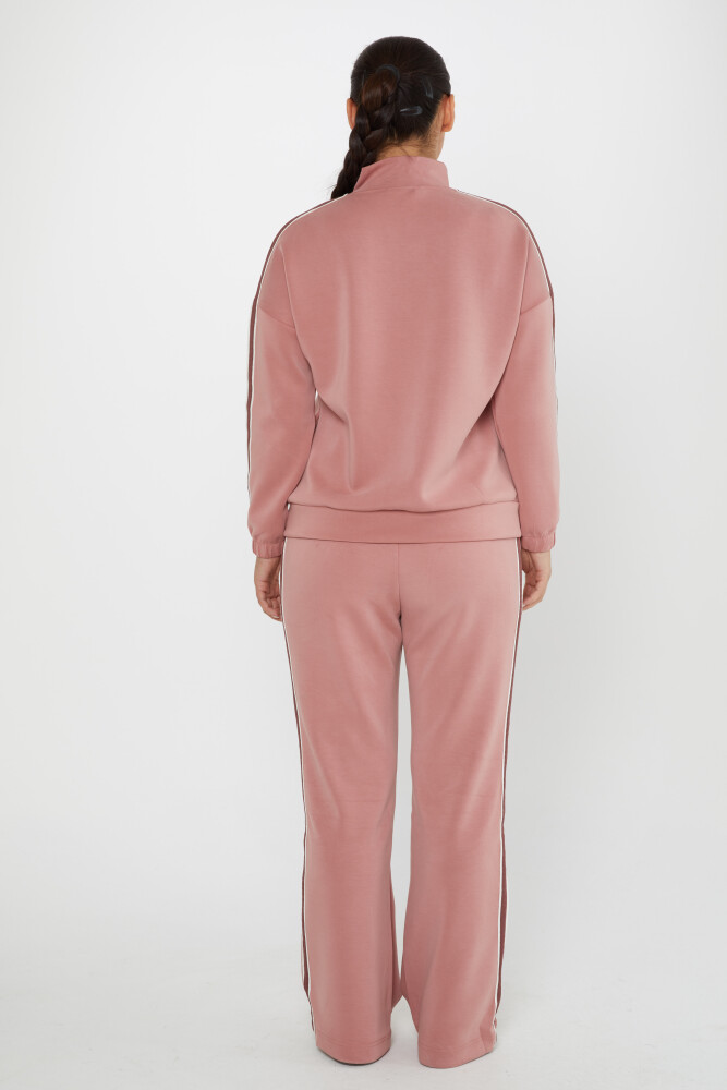 Tracksuit Set Pocket Detailed Dusty Rose - 17630 | KAZEE (Set of 4 S-M-L-XL) - 5