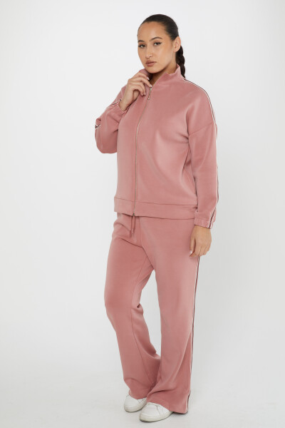 Tracksuit Set Pocket Detailed Dusty Rose - 17630 | KAZEE (Set of 4 S-M-L-XL) - 2