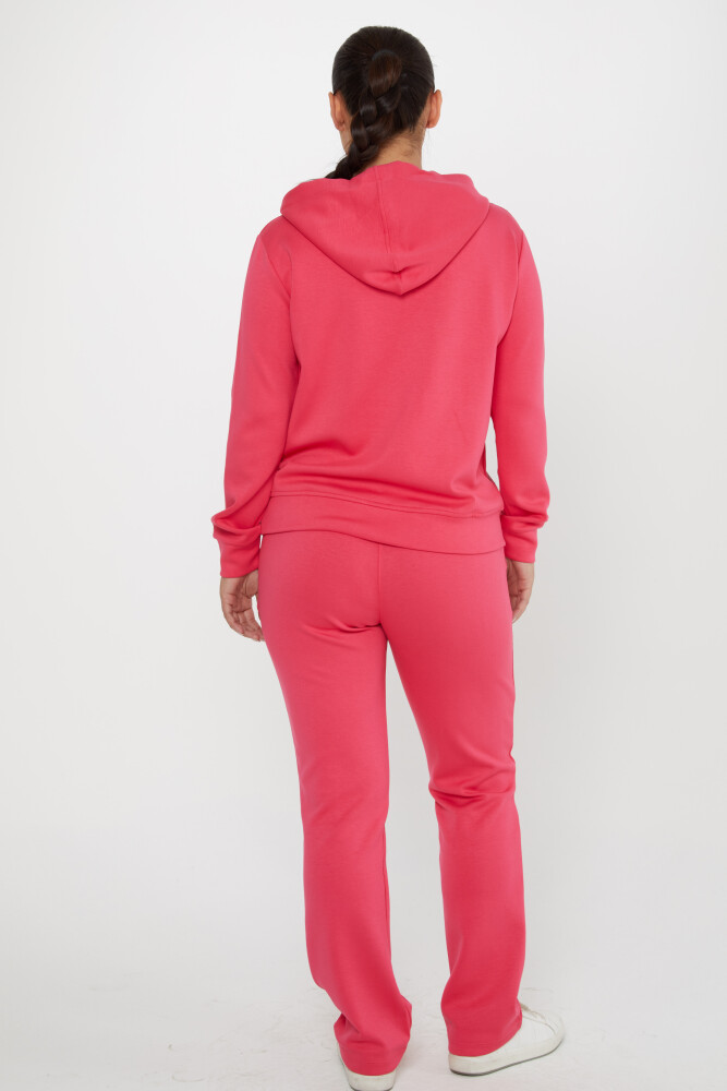 Tracksuit Set Stone Embroidered Fuchsia - 17557 | KAZEE (Set of 4 S-M-L-XL) - 5