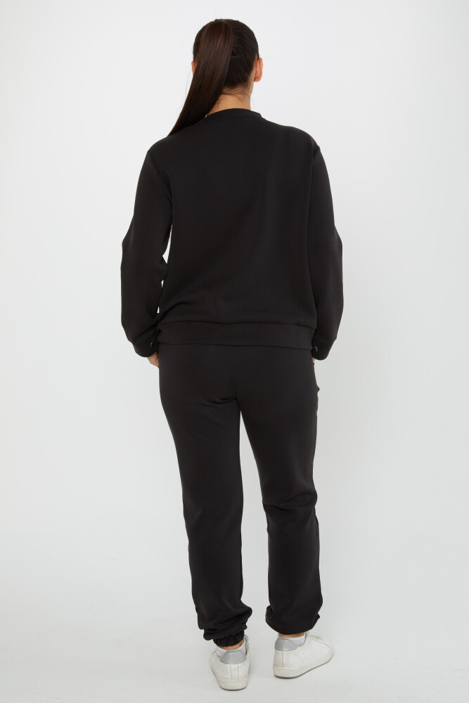 Tracksuit Set Button Detail Black - 17624 | KAZEE (Set of 4 S-M-L-XL) - 5