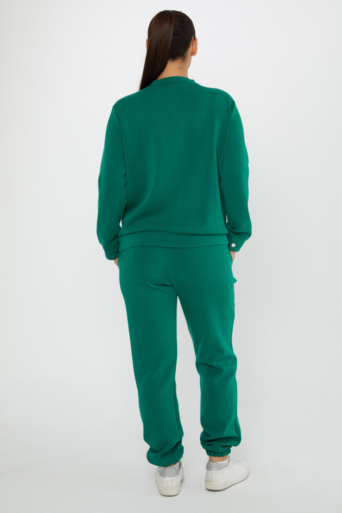 Tracksuit Set Button Detail Green - 17624 | KAZEE (Set of 4 S-M-L-XL) - 7