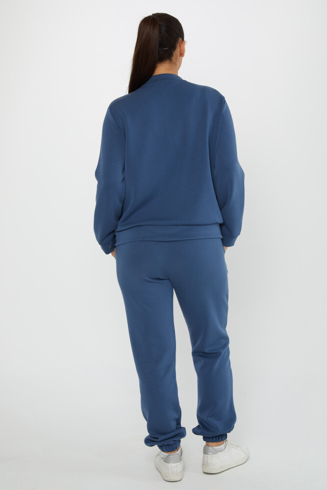 Tracksuit Set Button Detail Indigo - 17624 | KAZEE (Set of 4 S-M-L-XL) - 4