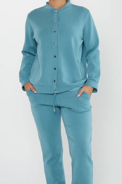 Tracksuit Set Button Detail Mint - 17624 | KAZEE (Set of 4 S-M-L-XL) - 4