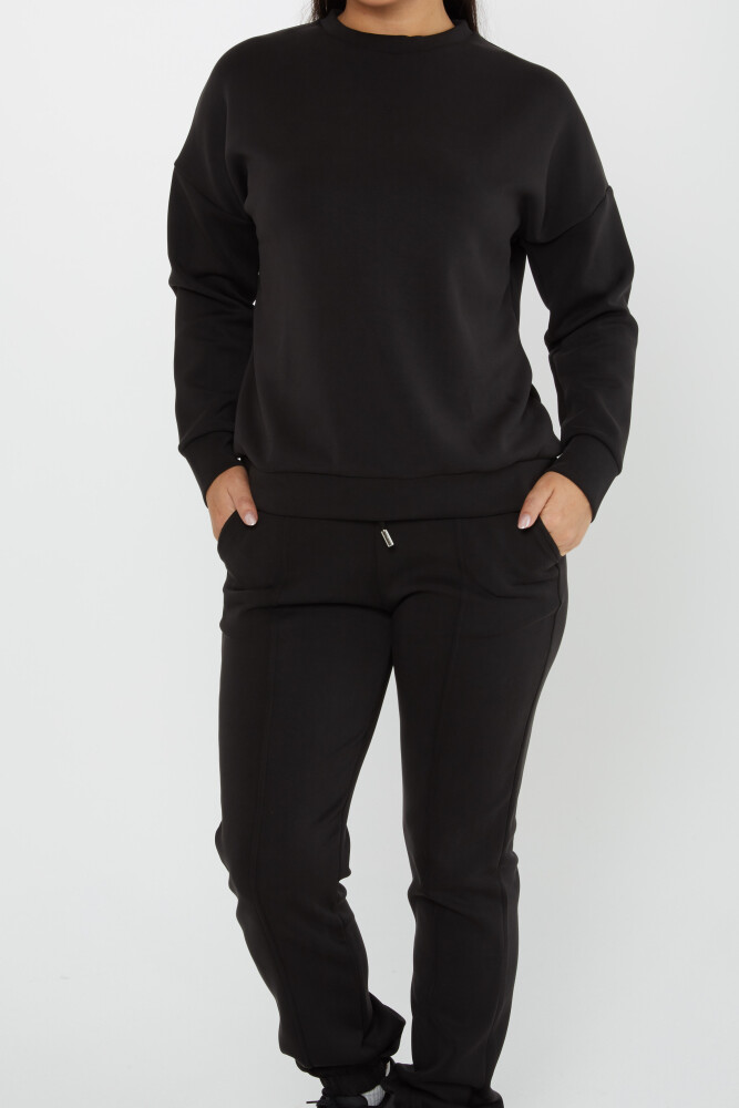 Tracksuit Set with Tie Detail Black - 17579 | KAZEE (Set of 4 S-M-L-XL) - 3