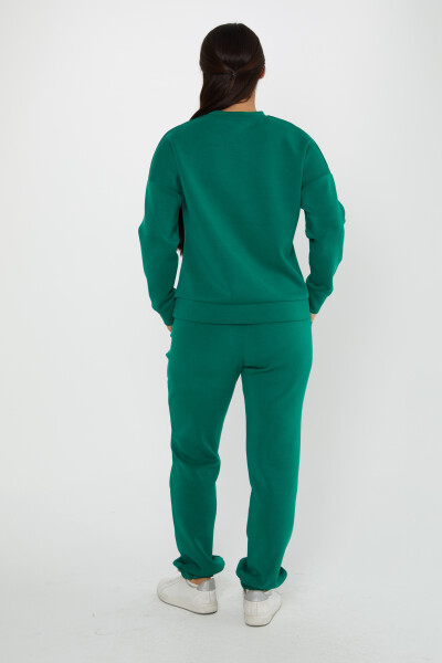 Tracksuit Set with Tie Detail Green - 17579 | KAZEE (Set of 4 S-M-L-XL) - 4