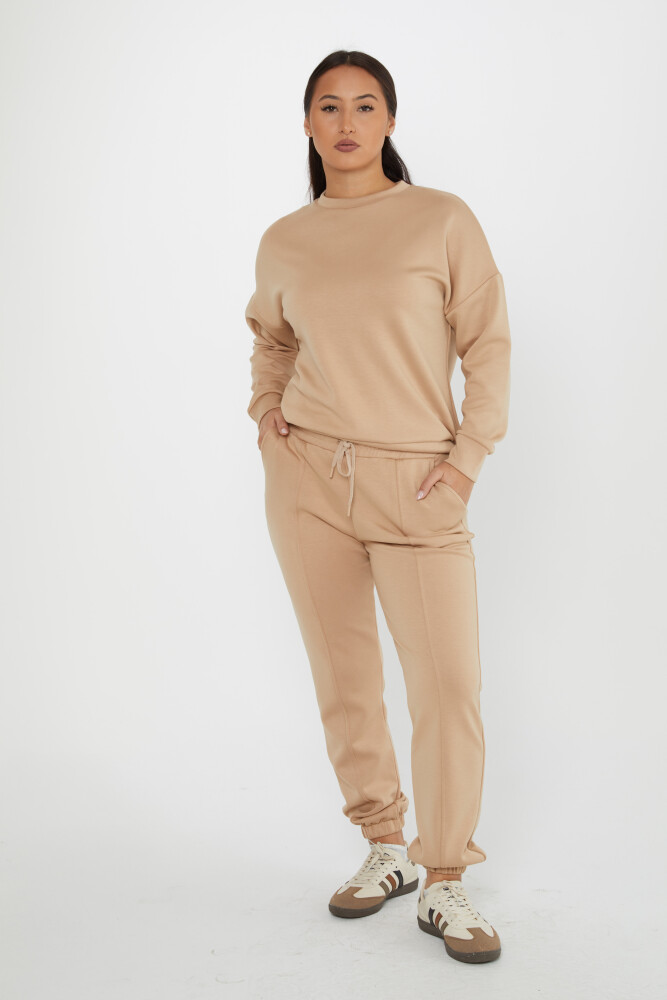 Tracksuit Set Tie Detail Mink - 17579 | KAZEE (Set of 4 S-M-L-XL) - 1