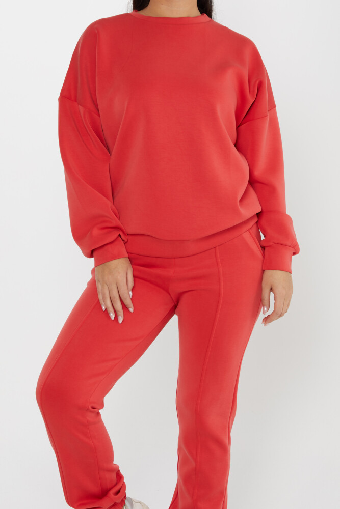 Tracksuit Set with Tie Detail Red - 17579 | KAZEE (Set of 4 S-M-L-XL) - 3