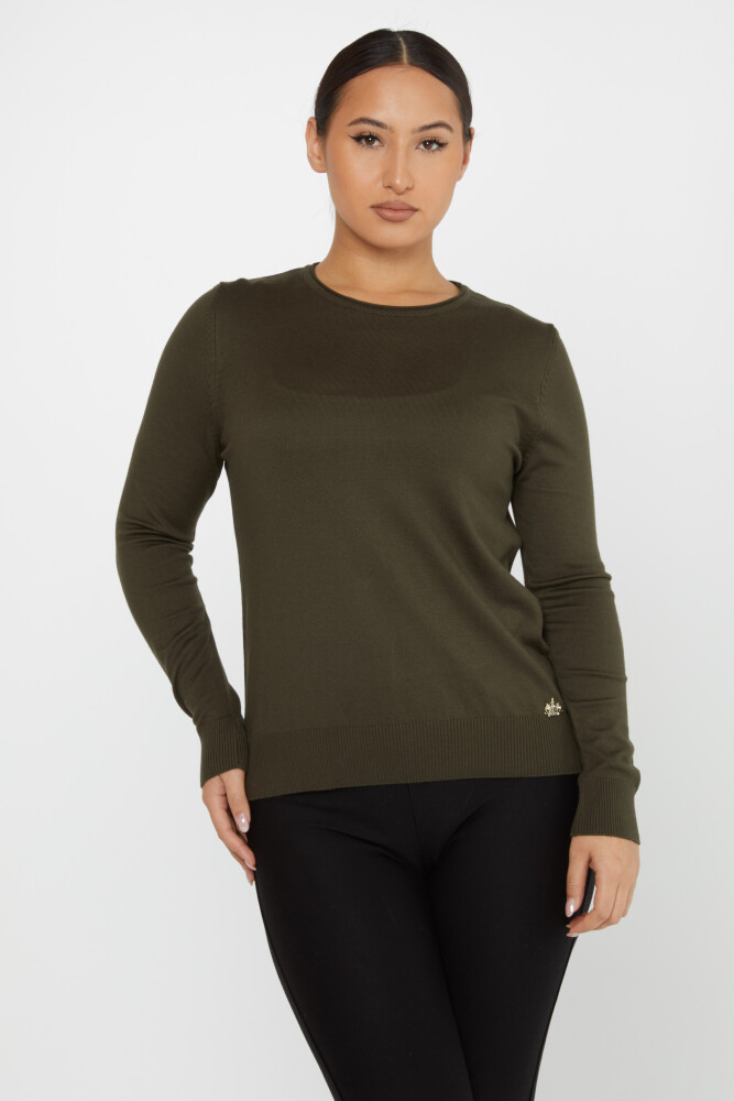 Sweter z dzianiny Basic z okrągłym dekoltem Vert - 30899 | KAZEE (zestaw 4 sztuk L-XL-2XL-3XL) - 1