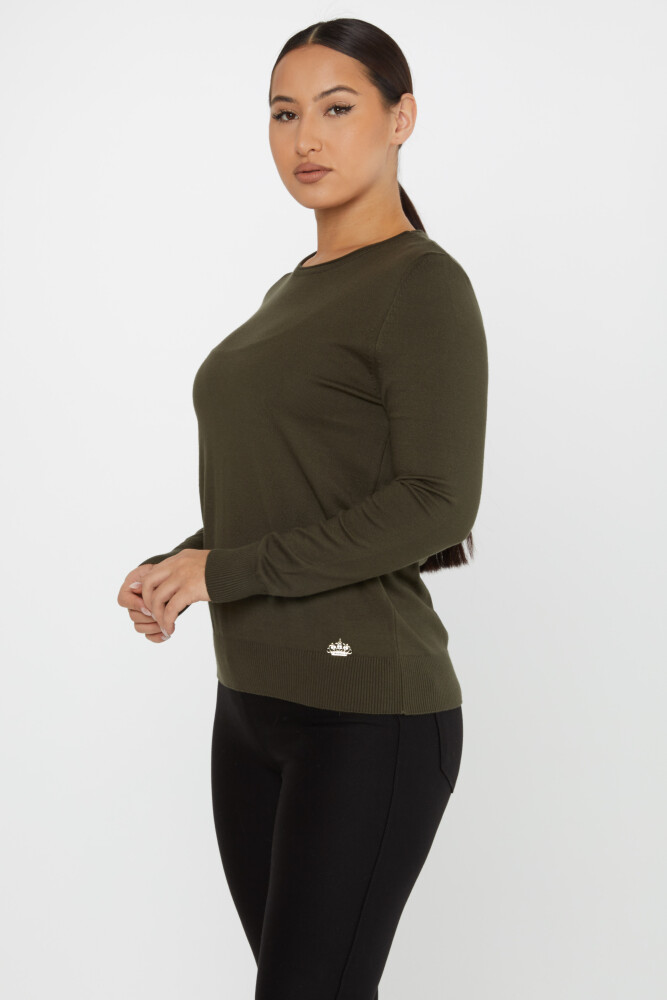 Sweter z dzianiny Basic z okrągłym dekoltem Vert - 30899 | KAZEE (zestaw 4 sztuk L-XL-2XL-3XL) - 2