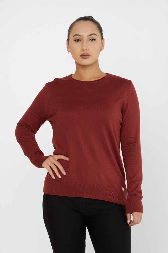 Sweter z dzianiny Basic z okrągłym dekoltem - 30899 | KAZEE (zestaw 4 sztuk L-XL-2XL 3XL) - 1