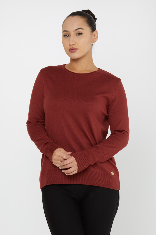 Sweter z dzianiny Basic z okrągłym dekoltem - 30899 | KAZEE (zestaw 4 sztuk L-XL-2XL 3XL) - 2