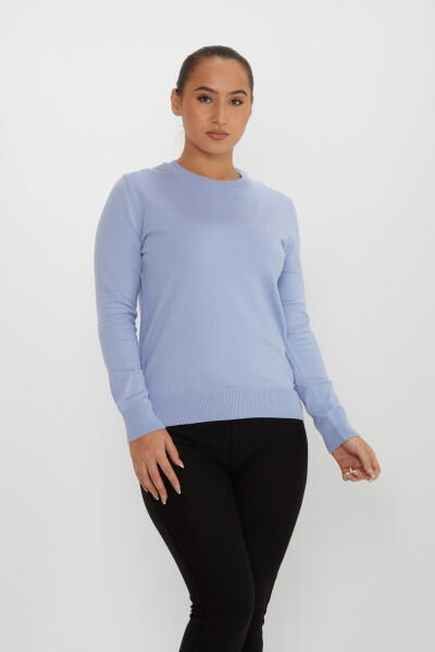 Sweter z dzianiny z długim rękawem Basic Blue - 31574 | KAZEE (zestaw 4 sztuk M-L-XL-2XL) - 2