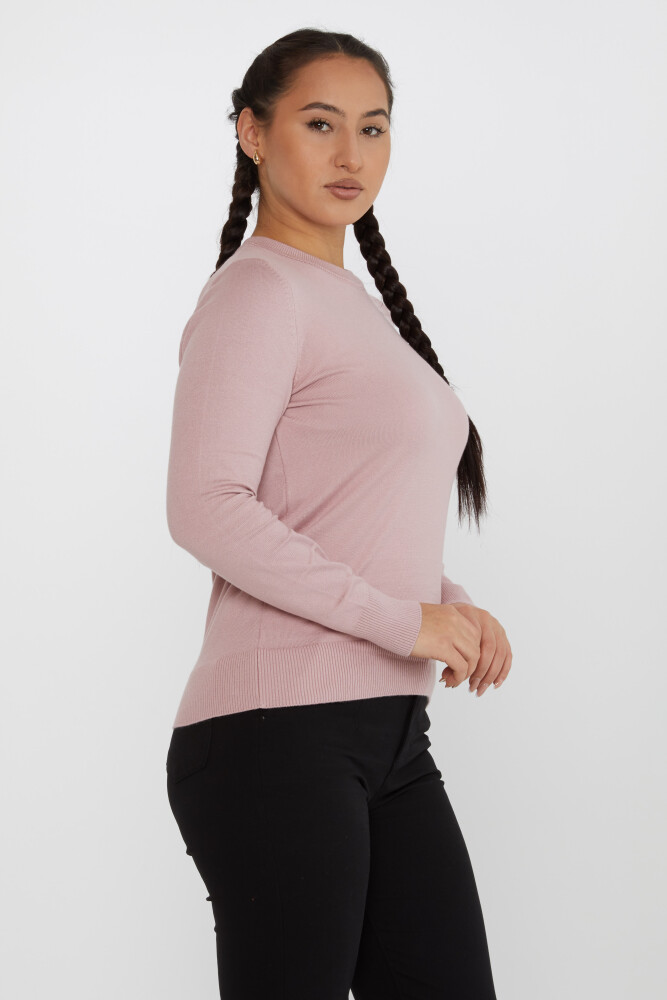 Sweter z dzianiny z długim rękawem Basic Powder - 31574 | KAZEE (zestaw 4 sztuk M-L-XL-2XL) - 2