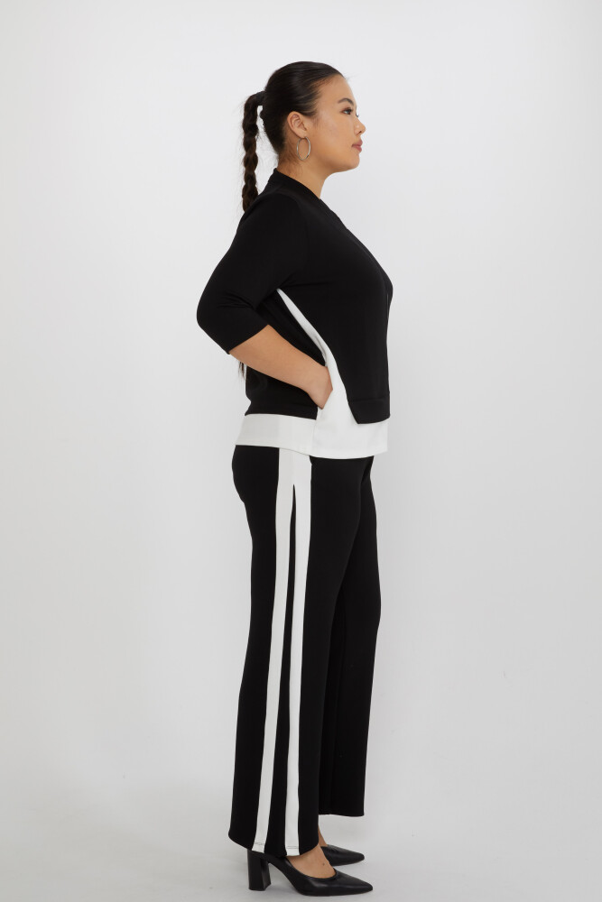 Tracksuit Set Pocket Detail Black - 17880 | KAZEE (Set of 3 L-XL-2XL) - 2