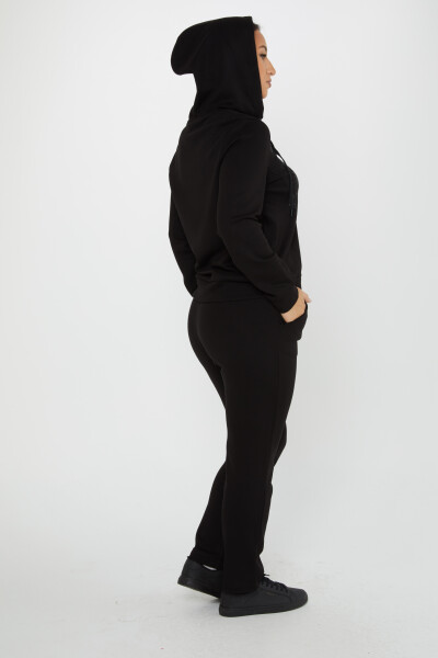 Tracksuit Set Stone Embroidered Black - 17560 | KAZEE (Set of 4 S-M-L-XL) - 5