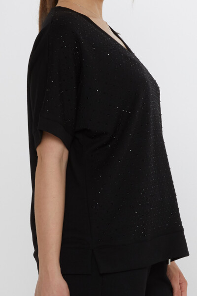 Tracksuit Set Stone Embroidered Black - 17867 | KAZEE (Set of 3 L-XL-2XL) - 6