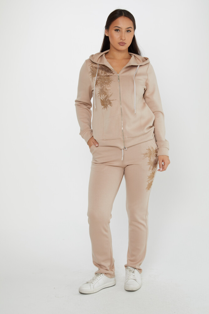 Tracksuit Set Stone Embroidered Mink - 17560 | KAZEE (Set of 4 S-M-L-XL) - 1