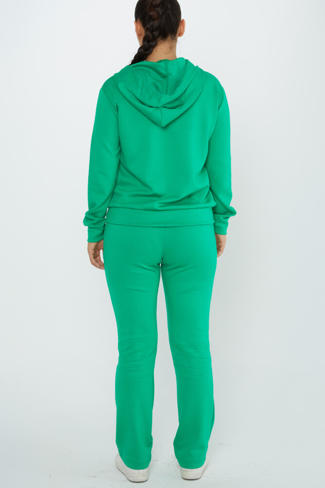 Tracksuit Set Crown Stone Embroidered Pistachio Green - 17625 | KAZEE (Set of 4 S-M-L-XL) - 5