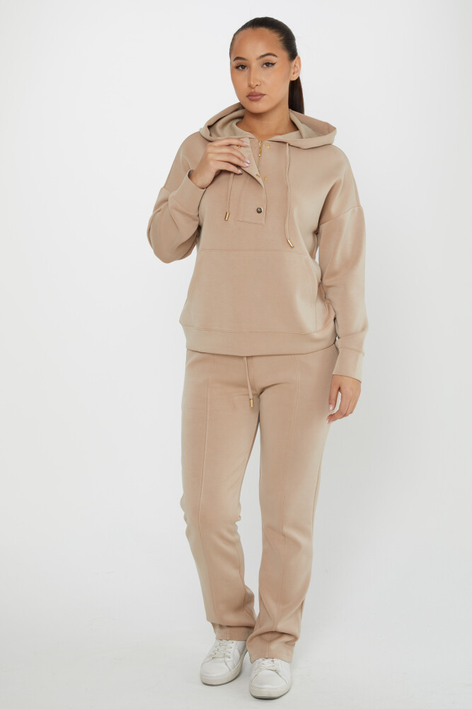 Tracksuit Set Hooded Beige - 17627 | KAZEE (Set of 4 S-M-L-XL) - 2