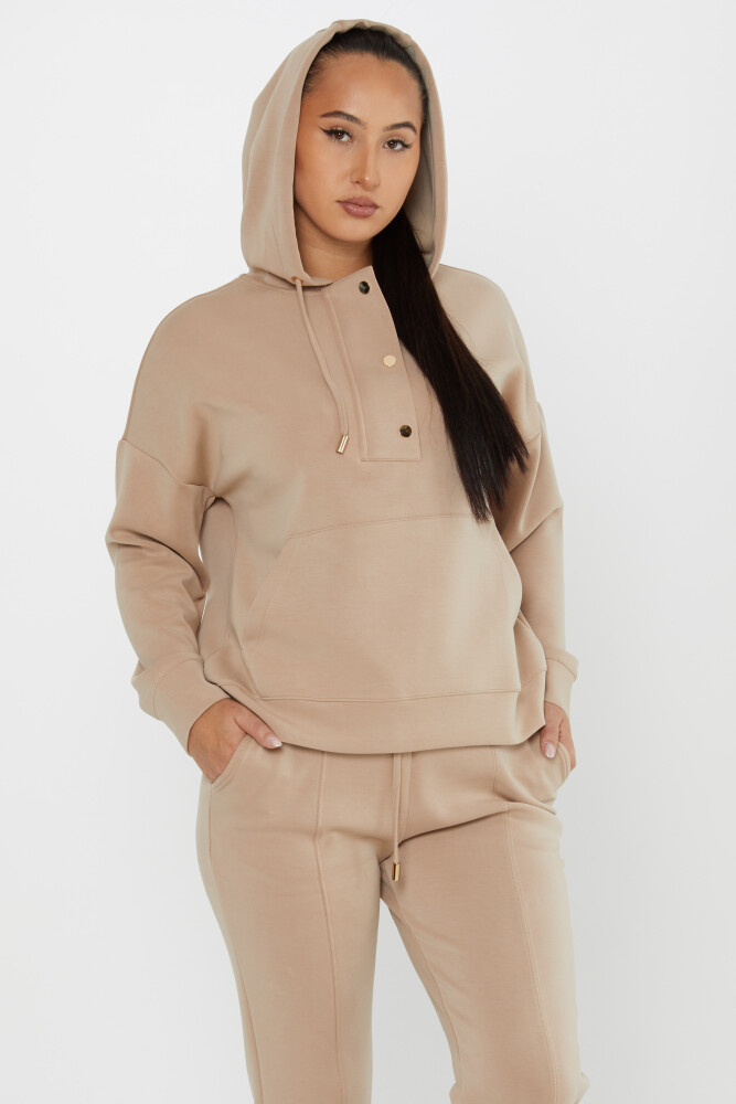 Tracksuit Set Hooded Beige - 17627 | KAZEE (Set of 4 S-M-L-XL) - 3