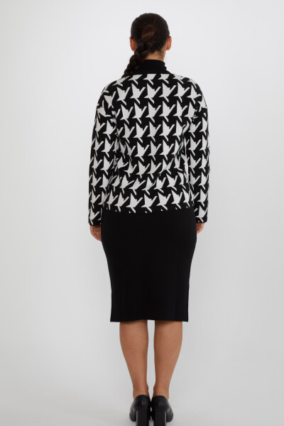 Traje Doble Checkerboard Detallado Negro - 31674 | KAZEE (Juego de 3 S-M-L) - 6