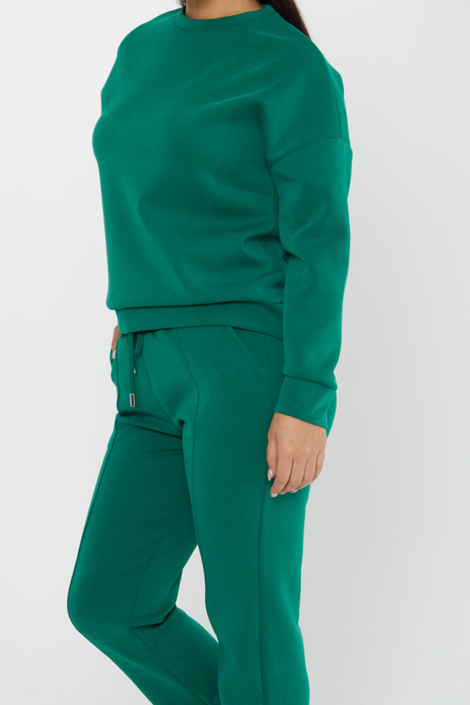 Set trening cu detaliu cravata si buzunare verde - 17579 | KAZEE (Set de 4 S-M-L-XL) - 3