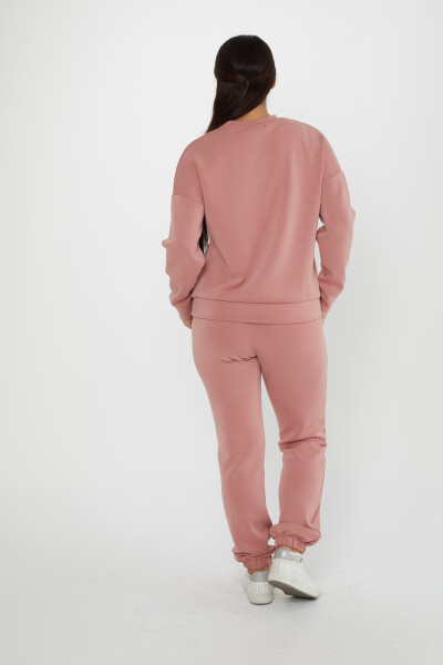 Set trening cu detaliu cravata si buzunare, Dusty Rose - 17579 | KAZEE (Set de 4 S-M-L-XL) - 4