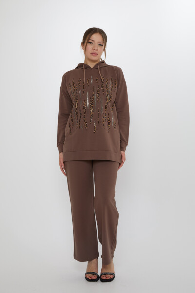 Trening Leopard Stone Brodat Maro - 17901 | KAZEE (Set de 3 M-L-XL) - 1