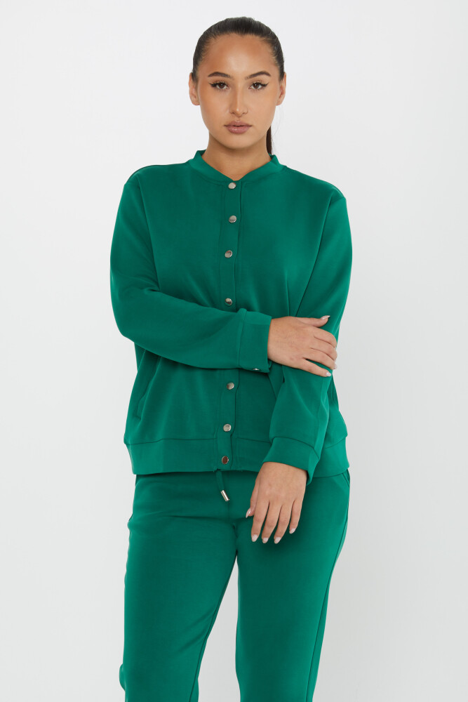 Set trening cu detaliu nasturi Verde - 17624 | KAZEE (Set de 4 S-M-L-XL) - 3