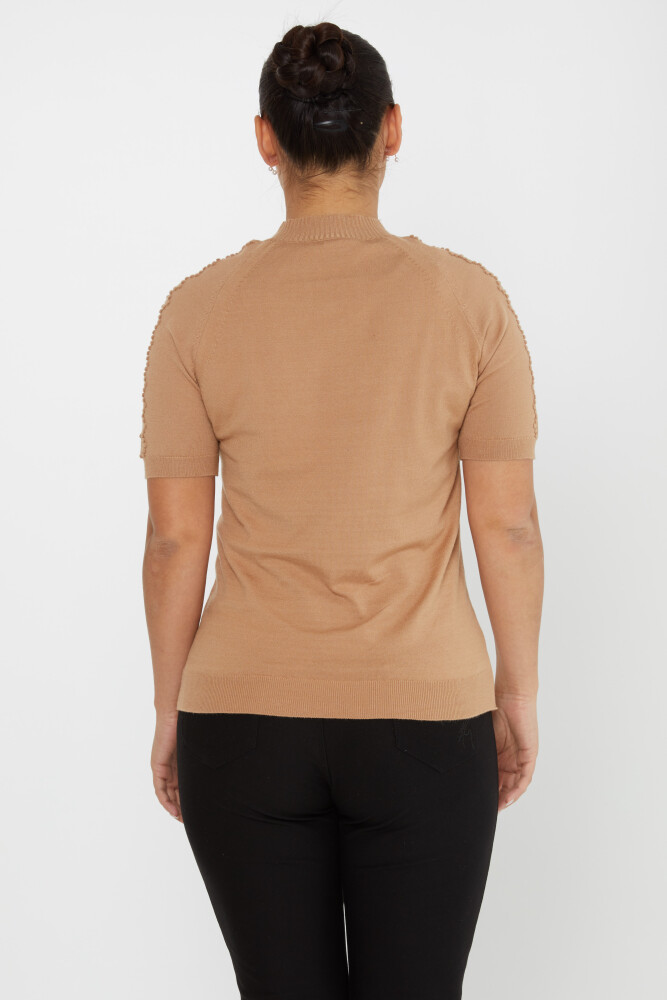 Pull En Maille Auto-tissé À Manches Américaines Beige - 30964 | KAZEE (Lot de 3 M-L-XL) - 5