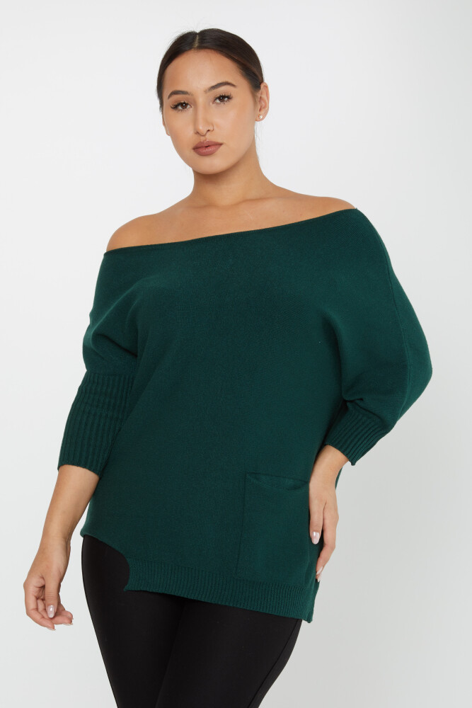 Pull en tricot, épaules basses, poche Nefti - 30237 | KAZEE (Lot de 3 M-L-XL) - 2