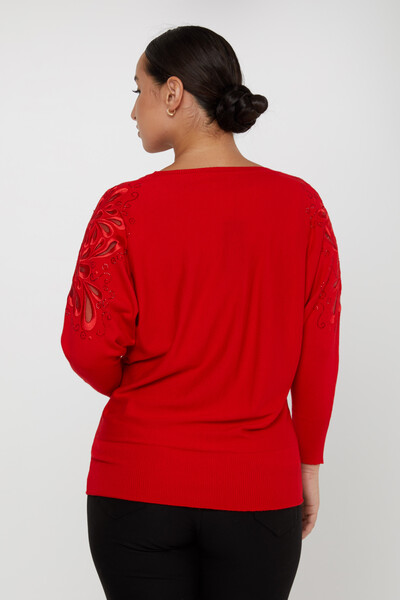 Tricots Pull Épaule Détaillée Pierre Rouge - 30931 | KAZEE (Lot de 4 M-L-XL-2XL) - 5