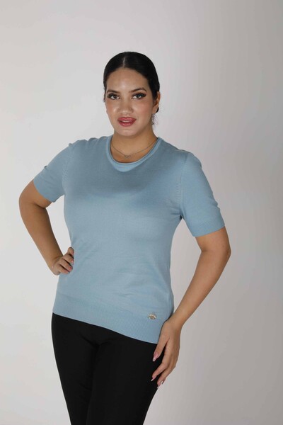 Pull en tricot à manches courtes Basic Menthe - 15943 | KAZEE (Lot de 3 S-M-L) 