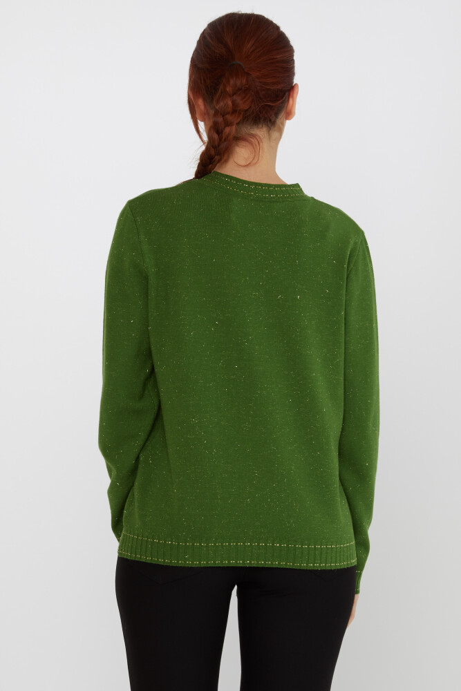 Pull en tricot à manches longues vert pailleté - 31628 | KAZEE (Lot de 3 S-M-L) - 4