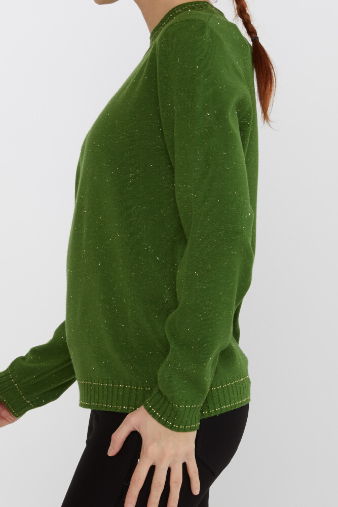 Pull en tricot à manches longues vert pailleté - 31628 | KAZEE (Lot de 3 S-M-L) - 3