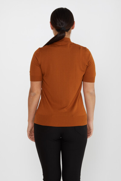 Pull En Maille Modèle Américain À Manches Courtes Tan - 14541 | KAZEE (Lot de 3 S-M-L) - 5