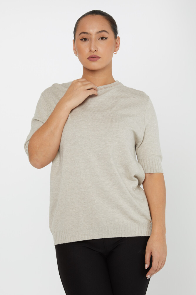 Pull en Maille Modèle Américain Vison - 31053 | KAZEE (Lot de 4 L-XL-2XL-3XL) - 1