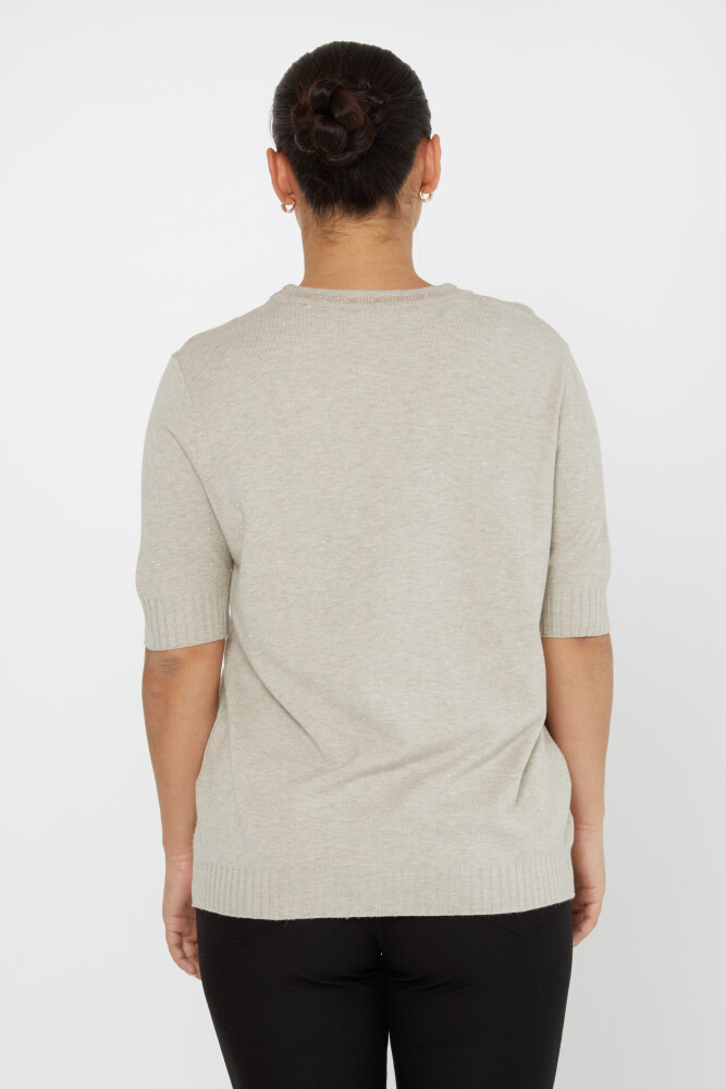 Pull en Maille Modèle Américain Vison - 31053 | KAZEE (Lot de 4 L-XL-2XL-3XL) - 6