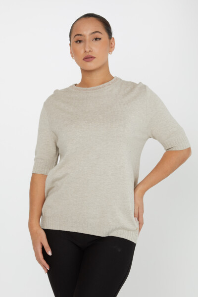 Pull en Maille Modèle Américain Vison - 31053 | KAZEE (Lot de 4 L-XL-2XL-3XL) - 2