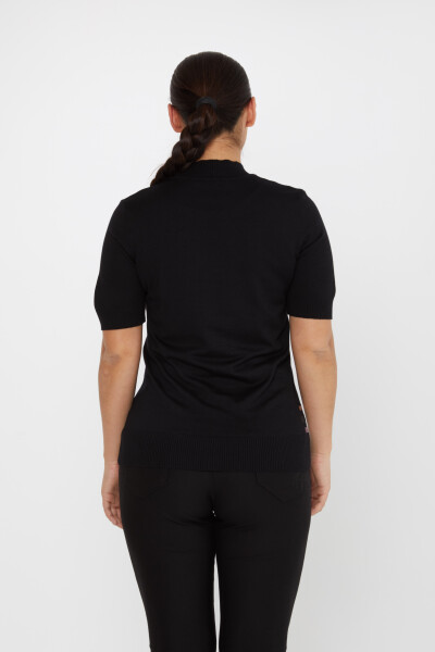 Pull En Maille Pierre Brodée Modèle Américain Noir - 31543 | KAZEE (Lot de 3 M-L-XL) - 6