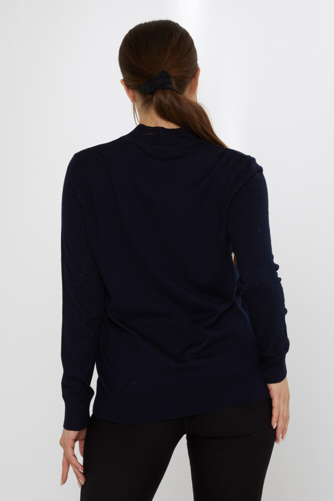Tricotaj Pulover Stone Brodat Bleumarin - 31513 | KAZEE (Set de 3 L-XL-2XL) - 5