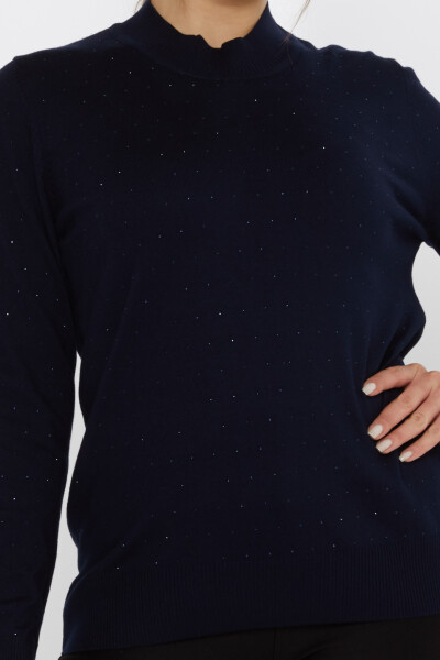 Tricotaj Pulover Stone Brodat Bleumarin - 31513 | KAZEE (Set de 3 L-XL-2XL) - 3