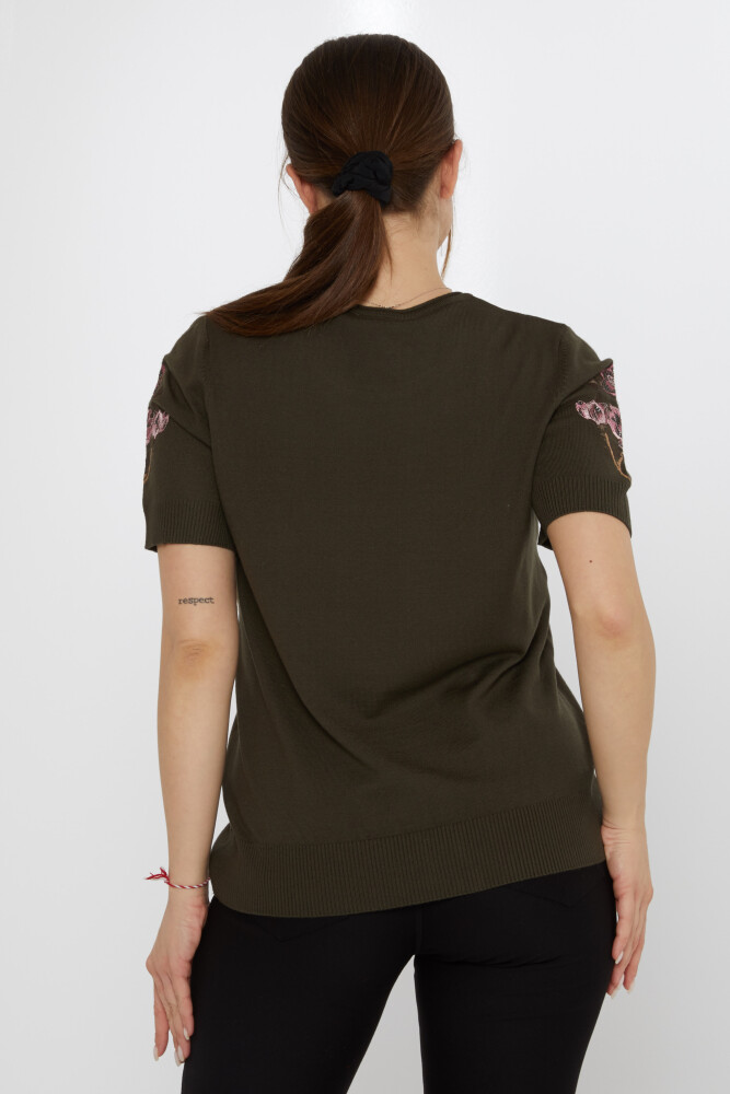 Трикотаж Свитер с цветочной вышивкой Вертик - 31725 | KAZEE (Набор из 3 шт. L-XL-2XL) - 5