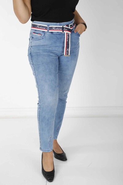 Trousers Belt Detail Blue - 3691 | KAZEE (Set of 4 42-44-46-48) - 2