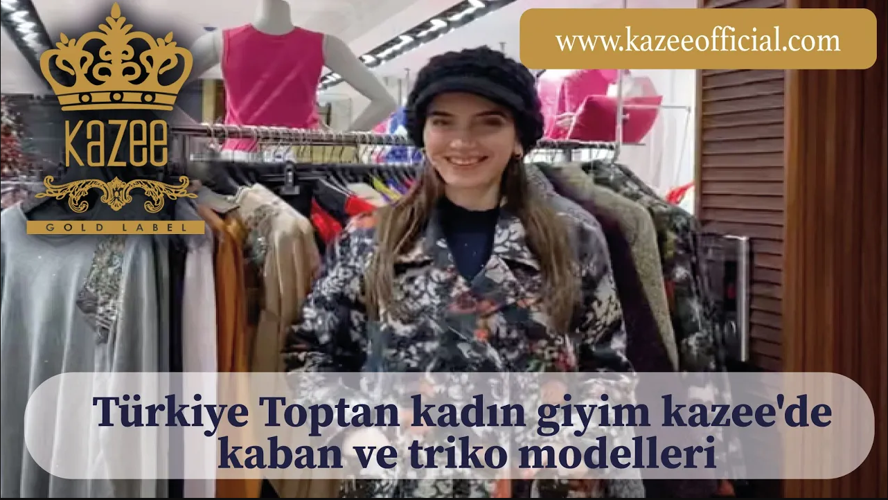Türkiye Toptan kadın giyim kazee'de kaban ve triko modelleri