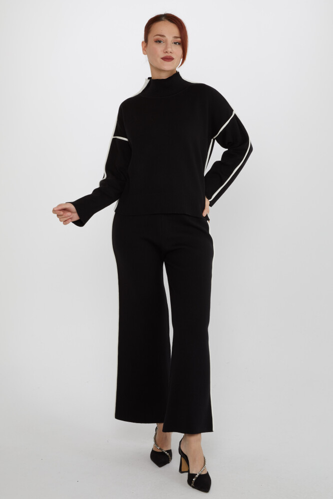 Two Piece Set Long Sleeve Black - 31609 | KAZEE (3 Piece Set S-M-L) - 1