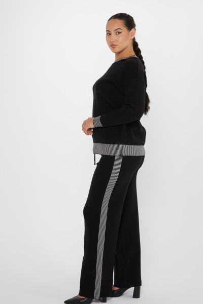 Two Piece Set Striped Black-Gray - 31010 | KAZEE (Set of 2 L-XL) - 1