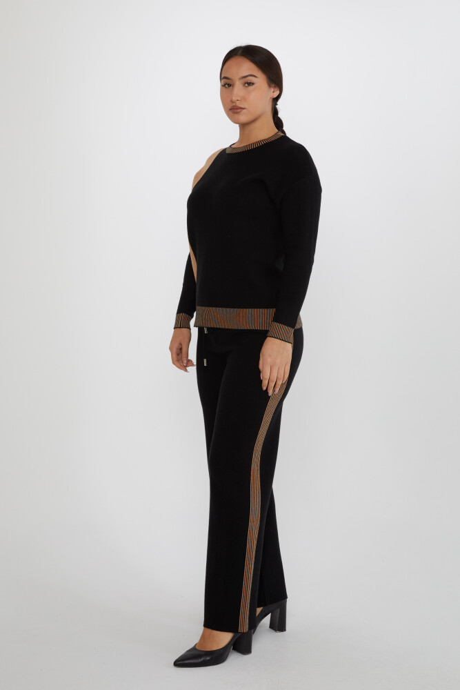 Two Piece Suit Two-Tone Black-Mink - 31686 | KAZEE (3 Piece Set M-L-XL) - 1